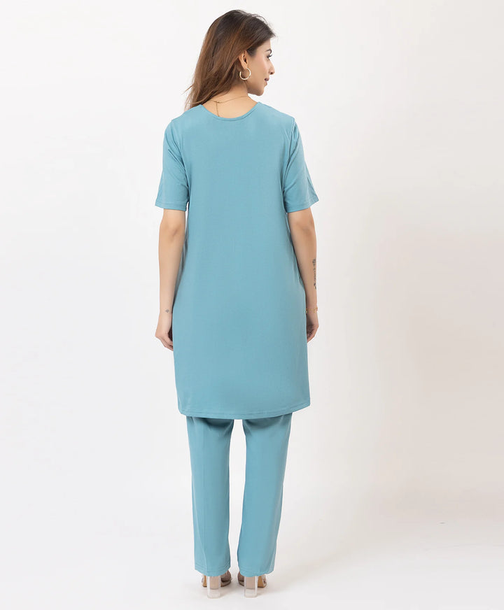 Classic Embroidered Kurta with Pants