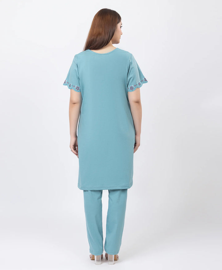 Effortless Embroidered Grace Kurta Lower Set