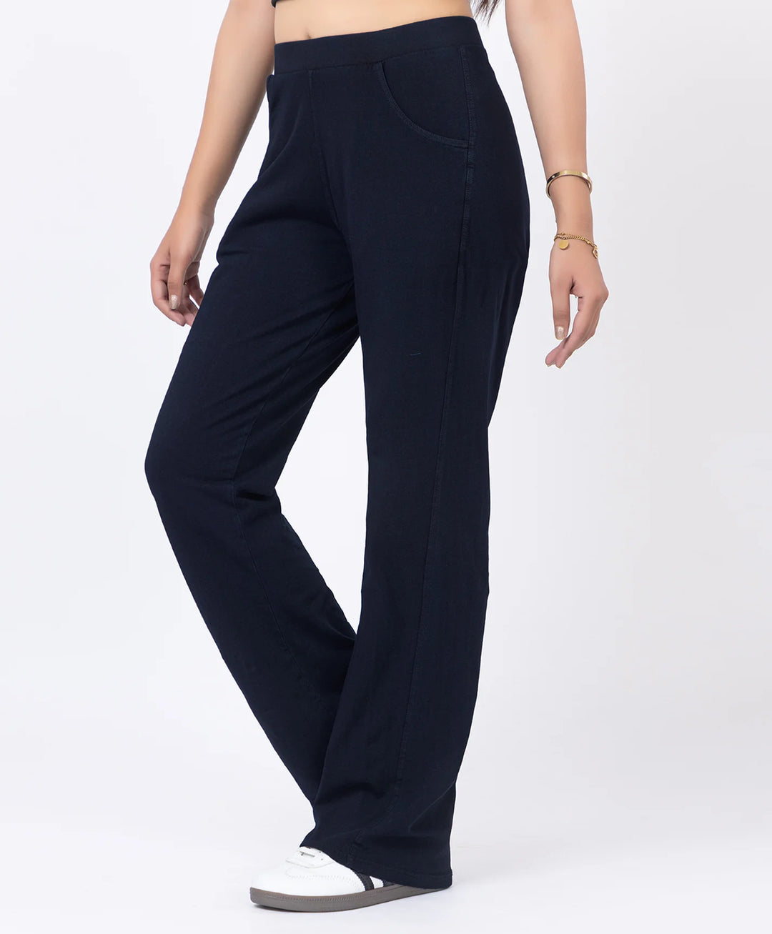Basic Straight Style Denim Lower