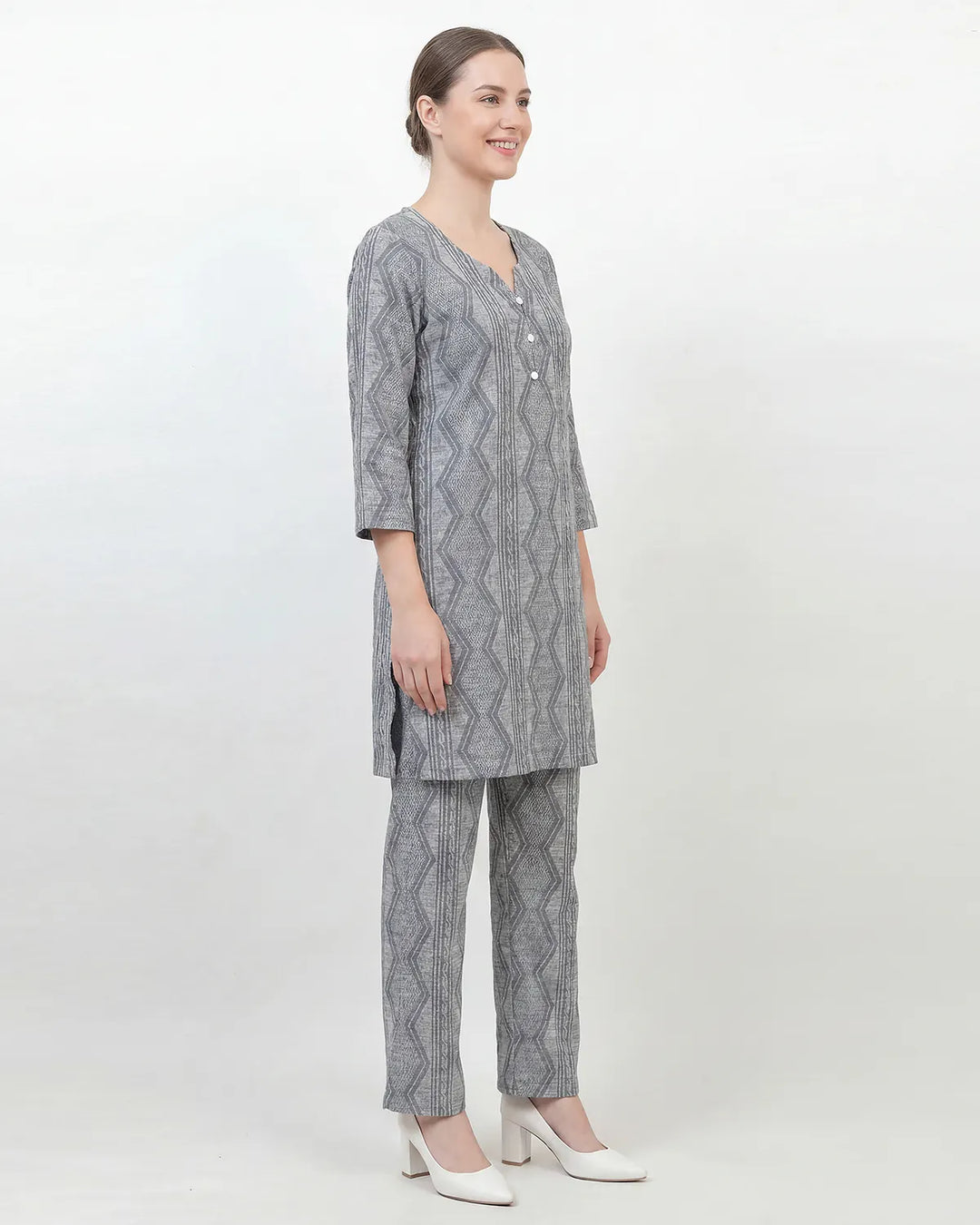 Woven Grace Kurta Set