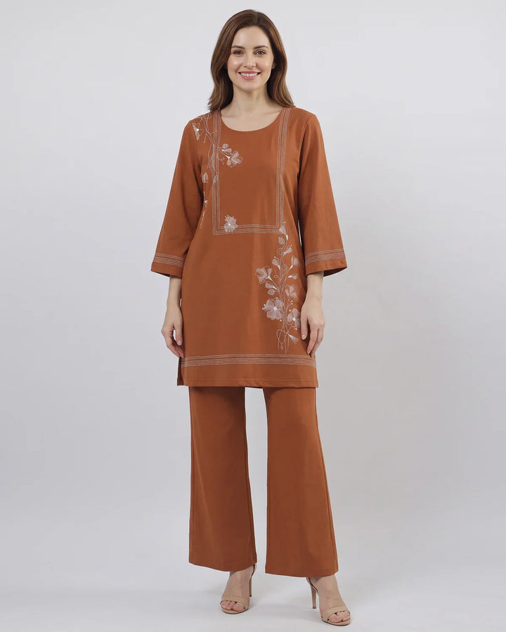 Floral Frame Kurta Set