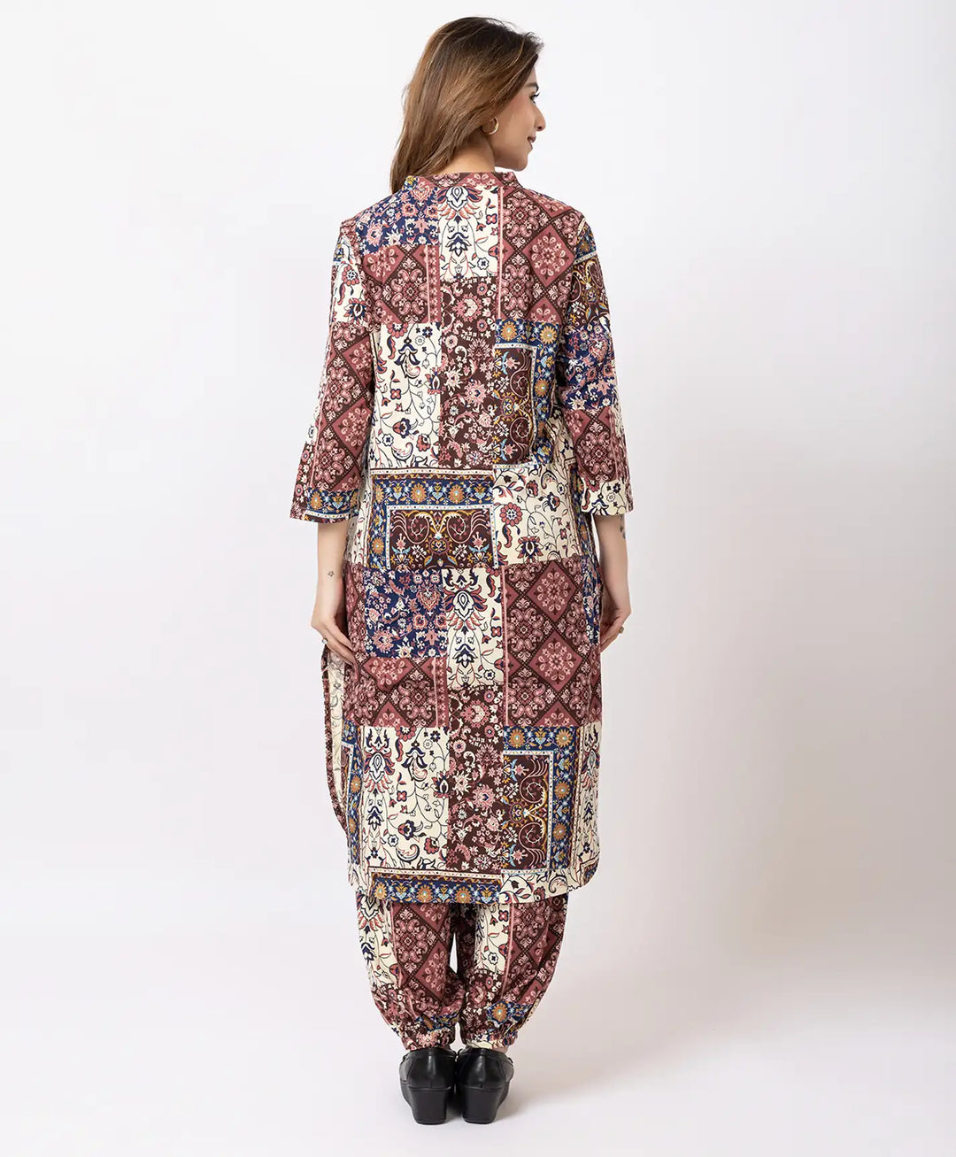 Elegant Floral Afgani Suit