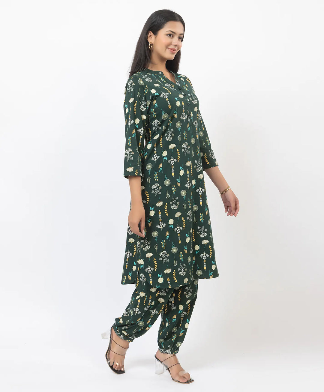 Graceful Ethnic Printed Afghan Suit Set