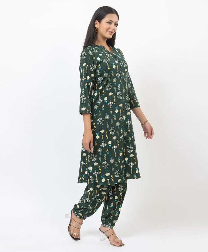 Graceful Ethnic Printed Afghan Suit Set
