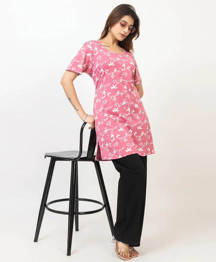 Charming Floral Everyday Long Top