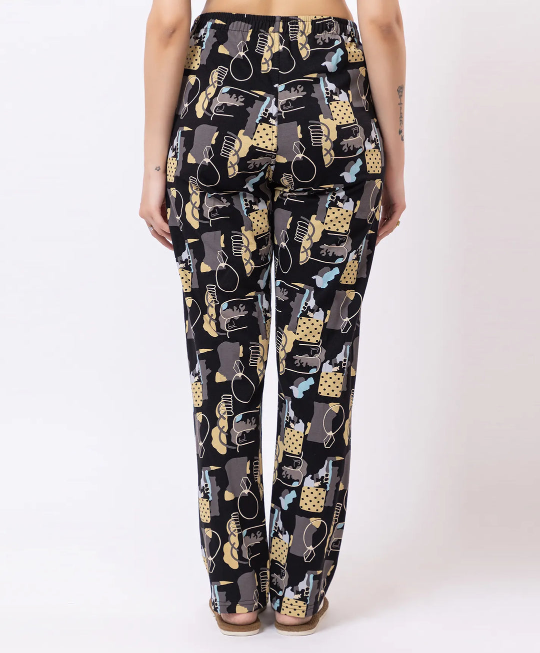 Stylish Rotary Print Comfort Lower