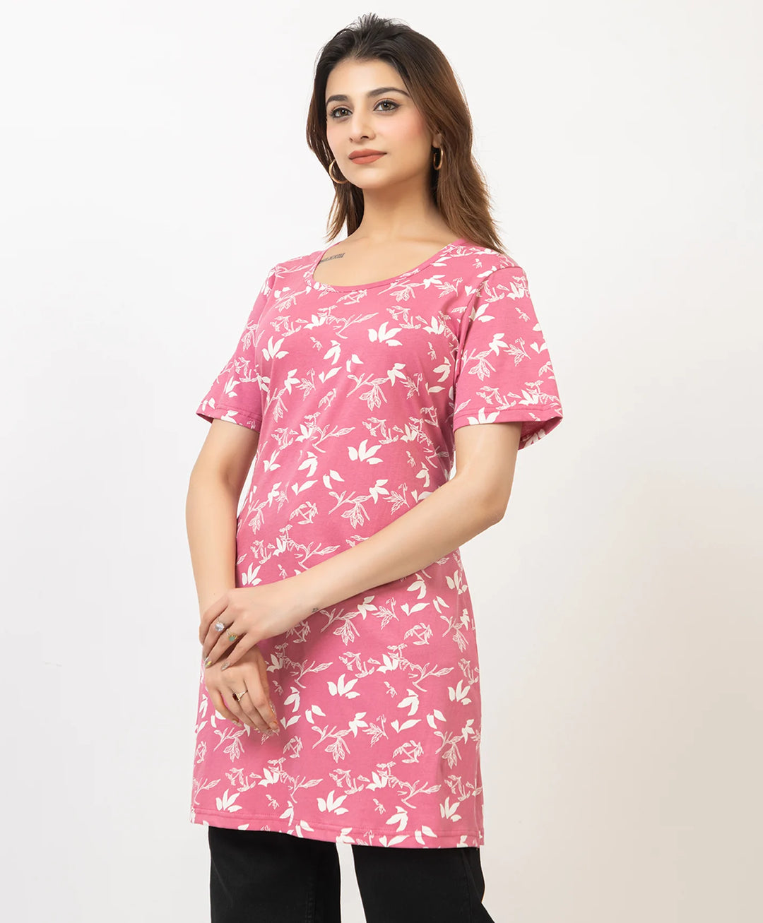 Charming Floral Everyday Long Top