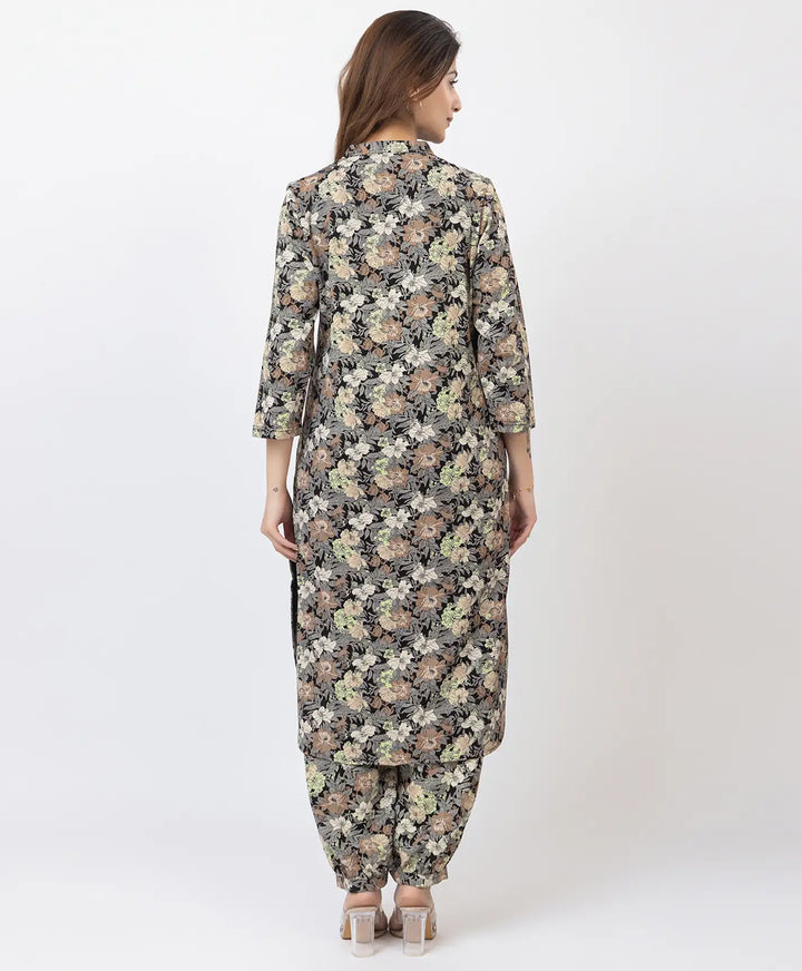 Elegant Printed Afgani Suit