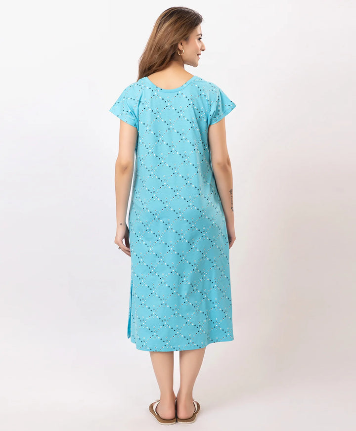 Premium Printed Short Nighty