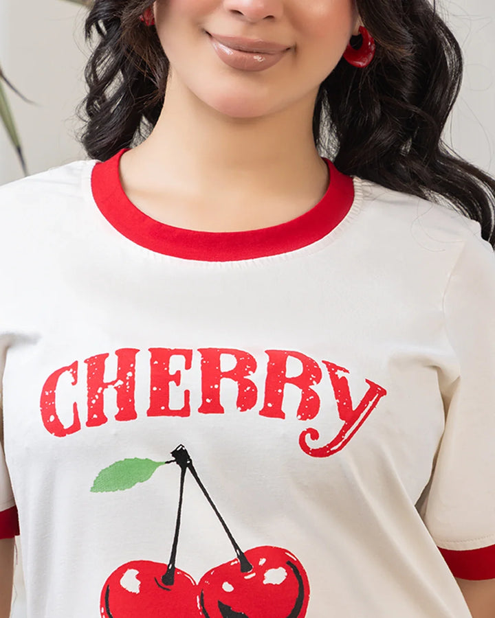 Sweet Cherry Lounge Night Suit