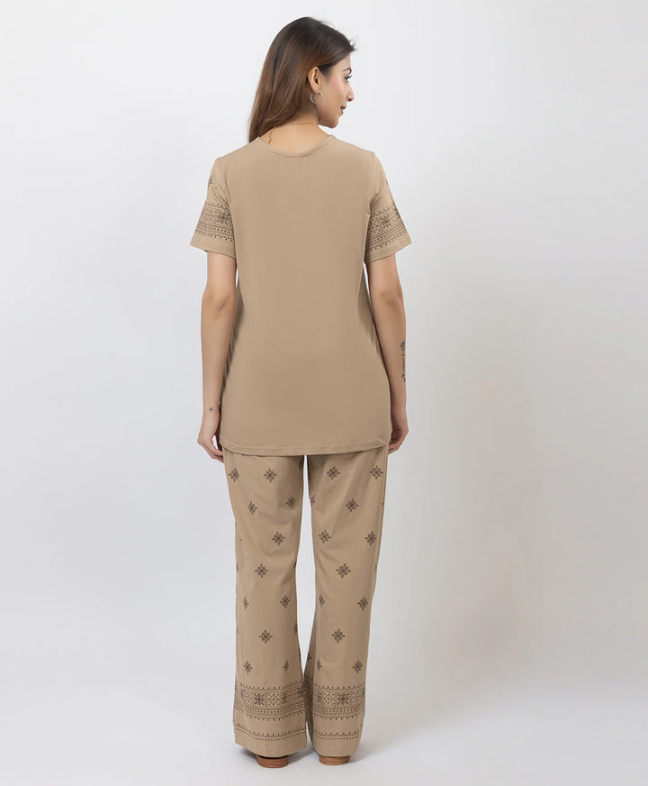 Relaxed Fit Printed Night Suit