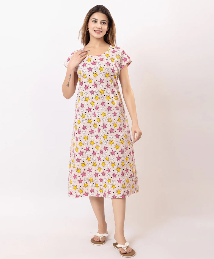 Premium Printed Short Nighty