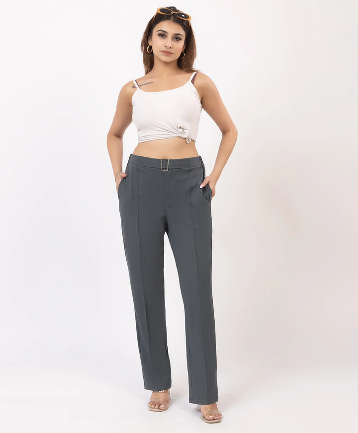 Classic Stretch Fit Lycra Trousers