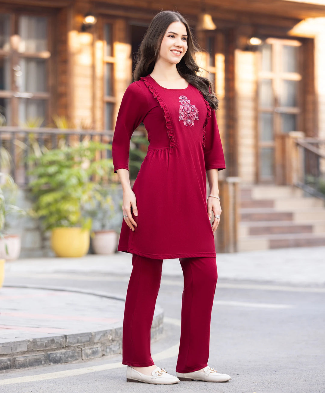 Comfort Fit Maternity Feeding Night Suit