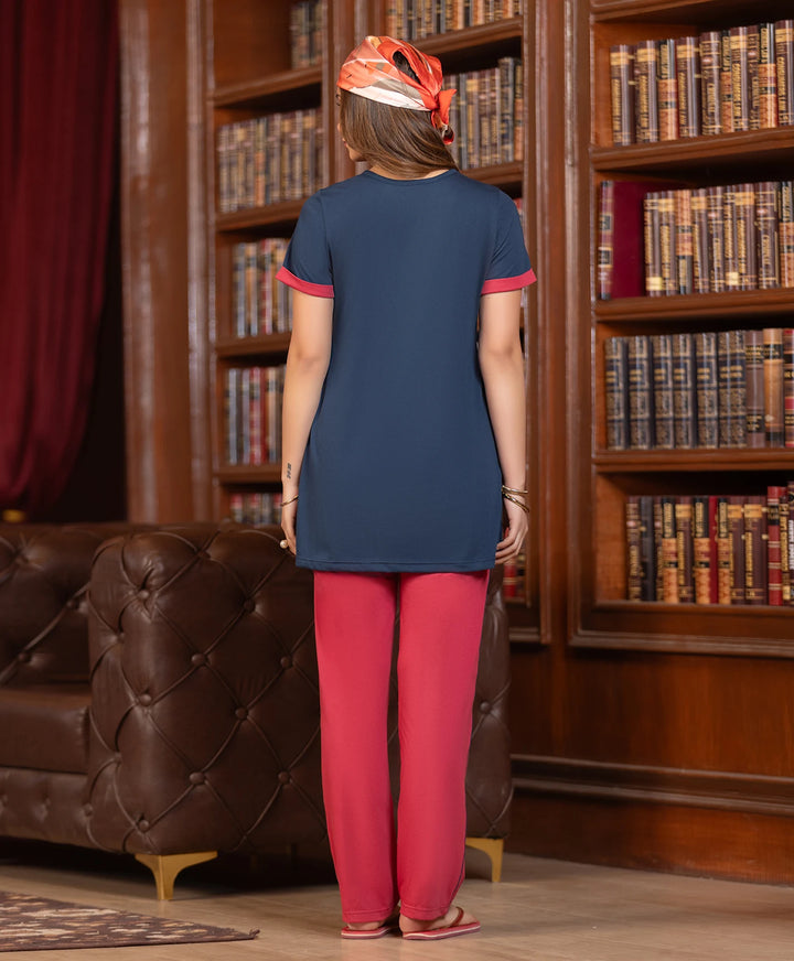 Floral Print Night Suit Set