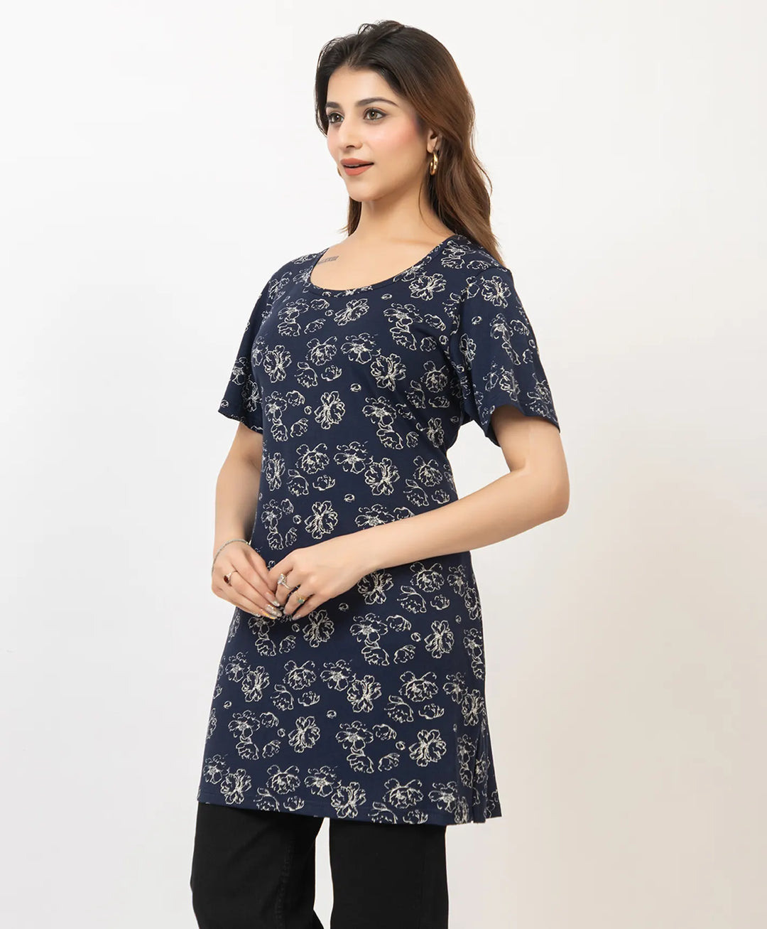 Charming Floral Everyday Long Top