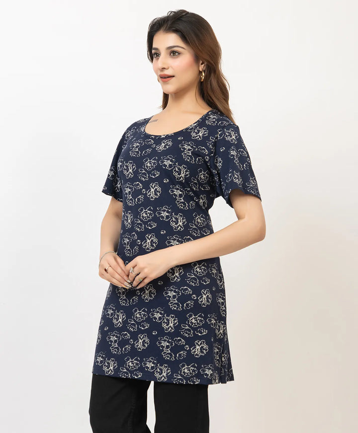 Charming Floral Everyday Long Top