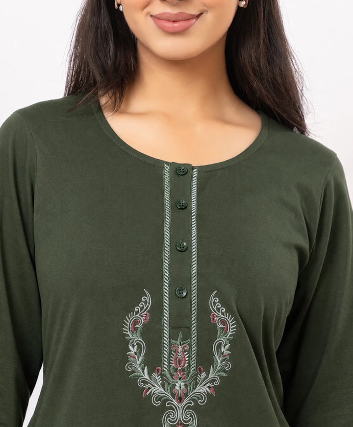 Embroidered Kurta Lower Set