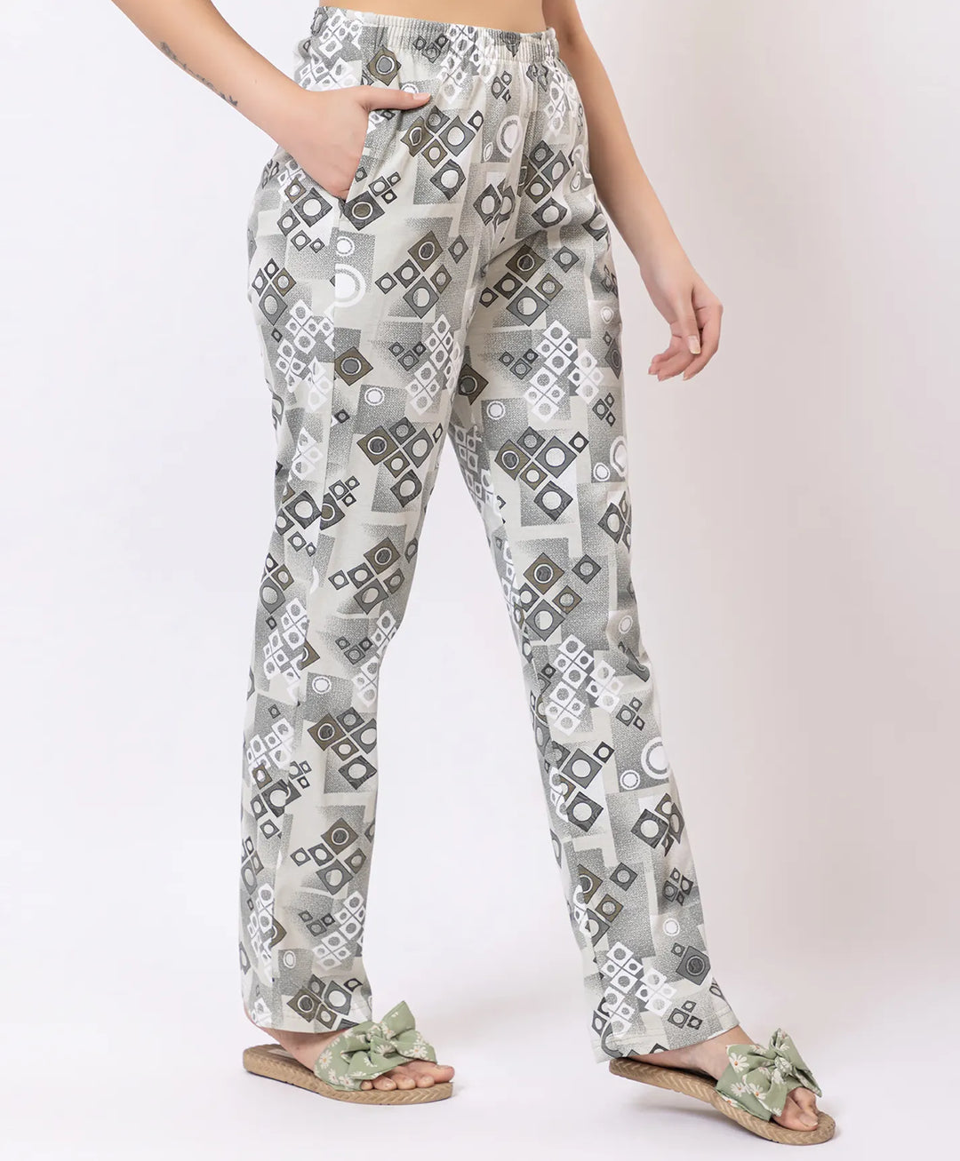 Stylish Rotary Print Comfort Lower