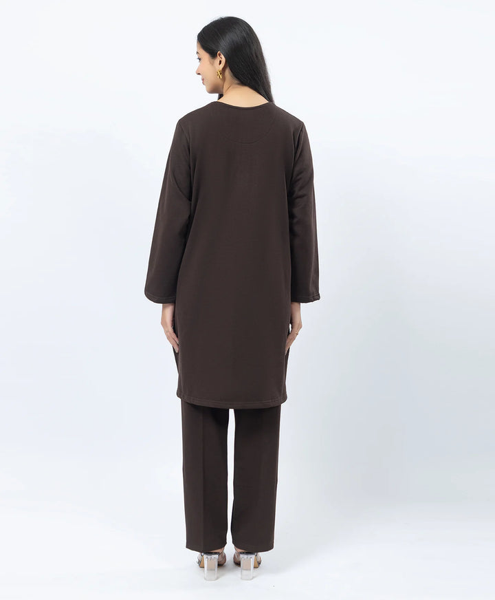 Full Sleeve Open Placket Kurta with Straight Fit Pants