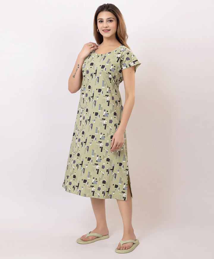 Premium Printed Short Nighty