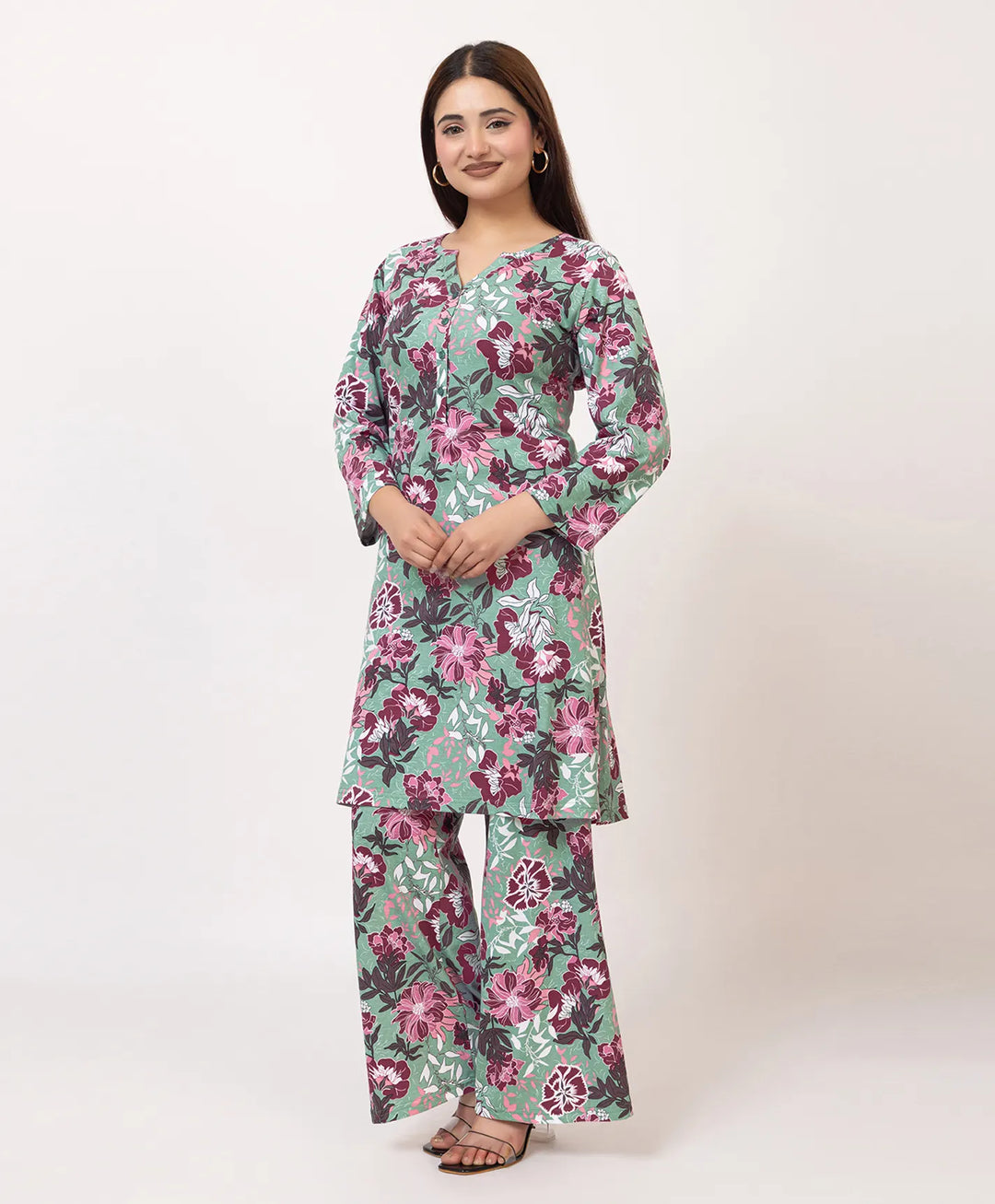 Printed Kurta Palazzo Set