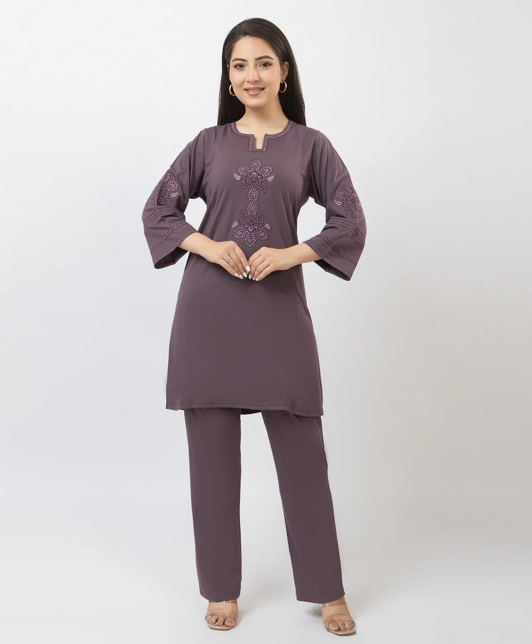 Premium Embroidered Straight-Fit Kurta Set