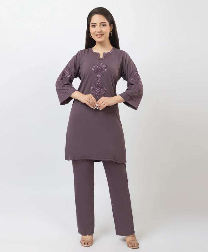 Premium Embroidered Straight-Fit Kurta Set