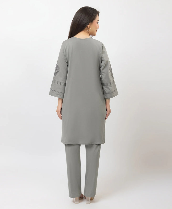 Premium Embroidered Straight-Fit Kurta Set