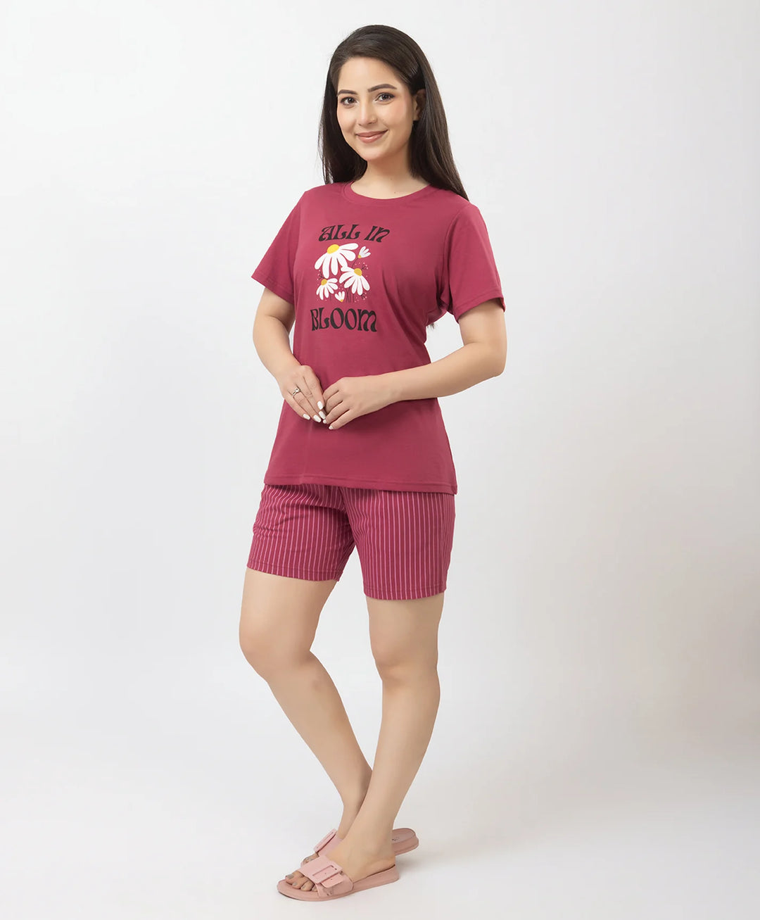 Comfortable and Trendy Graphic Tee & Shorts Set