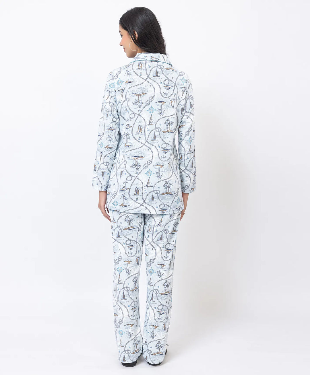 Premium Notched Collar Night Suit