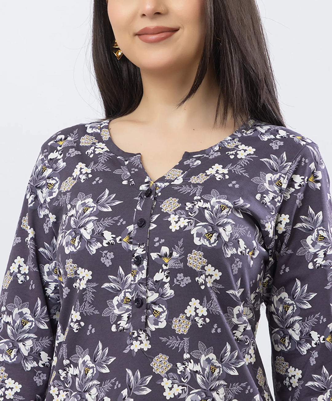 Elegant Printed Kurta & Plazzo Ensemble