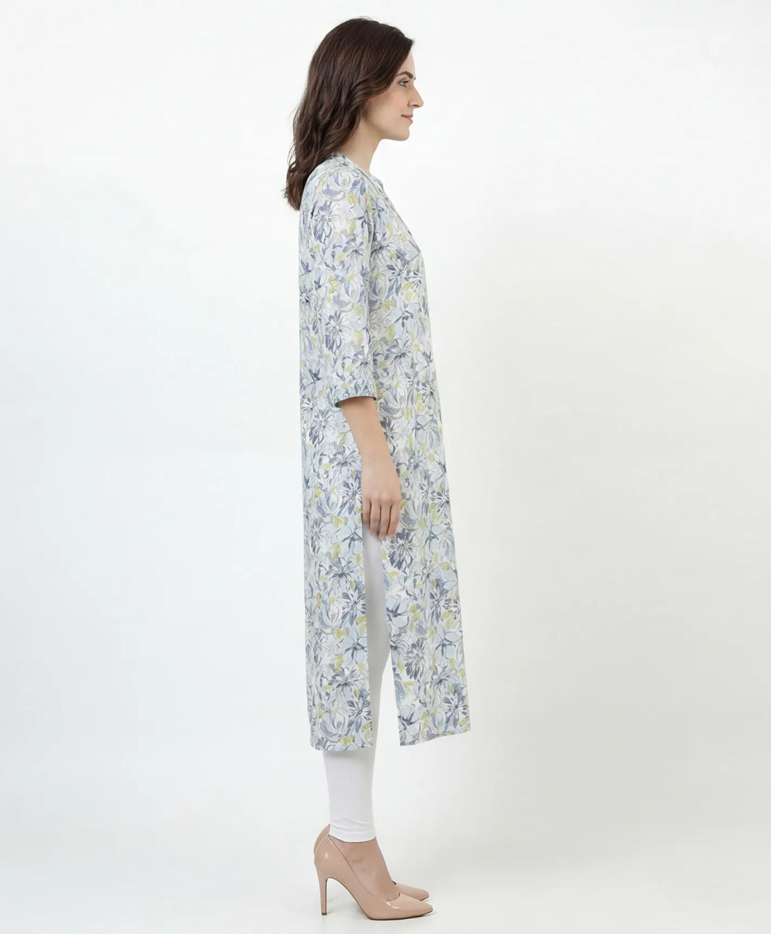 Artistic Print Straight Kurta