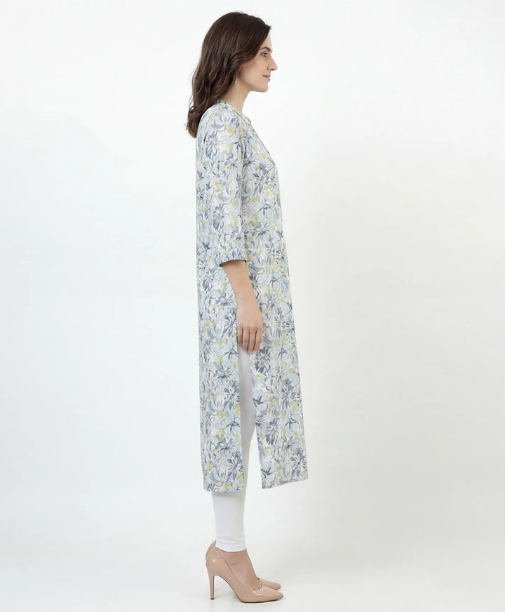 Artistic Print Straight Kurta