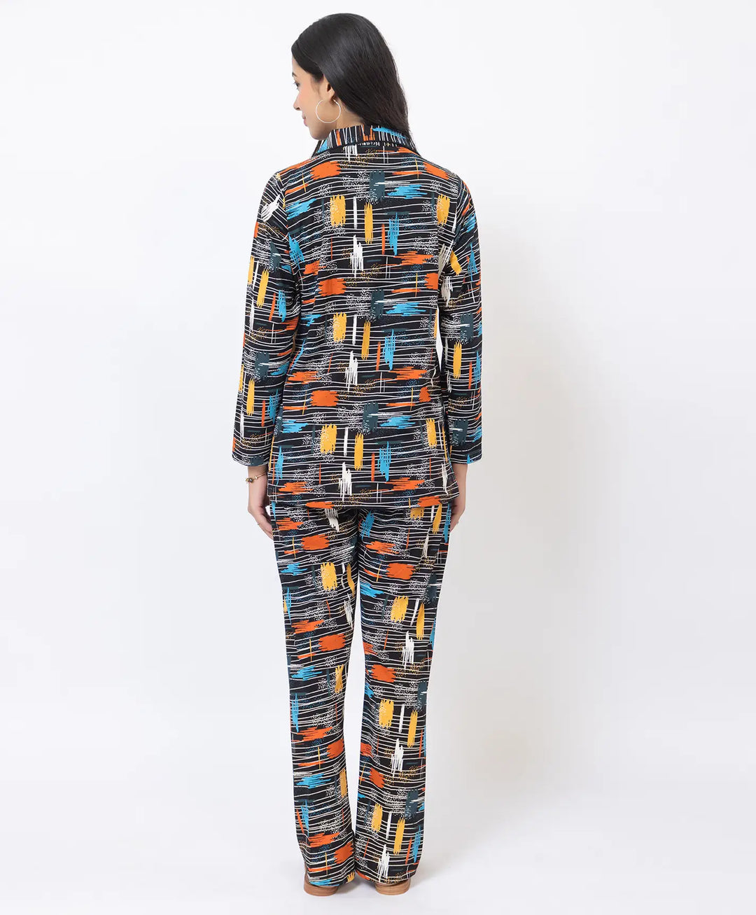 Premium Notched Collar Night Suit