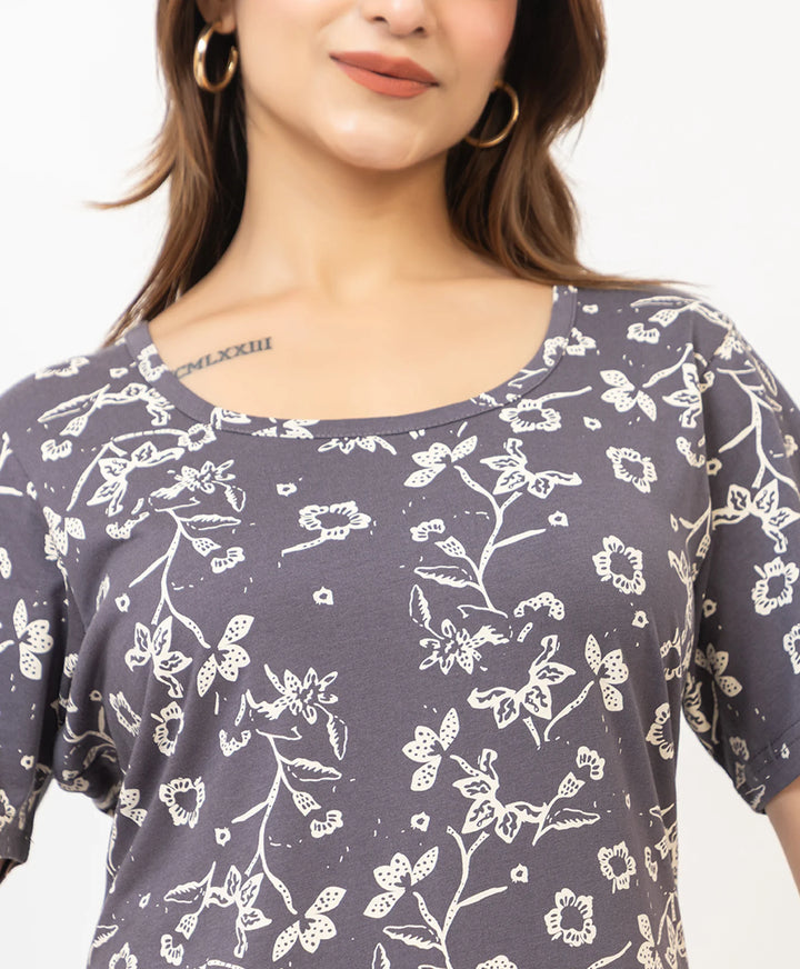 Charming Floral Everyday Long Top