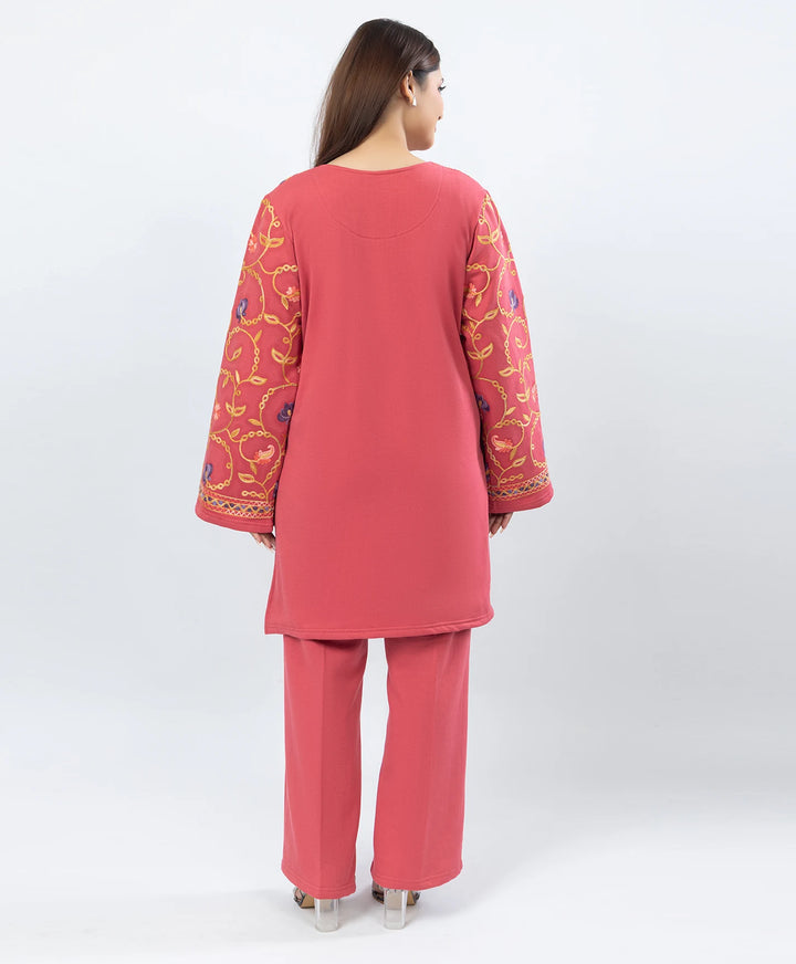 Straight Kurta Set with Kashmiri Embroidery.