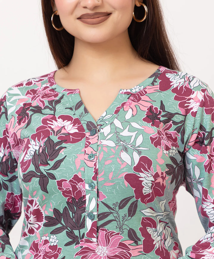 Printed Kurta Palazzo Set