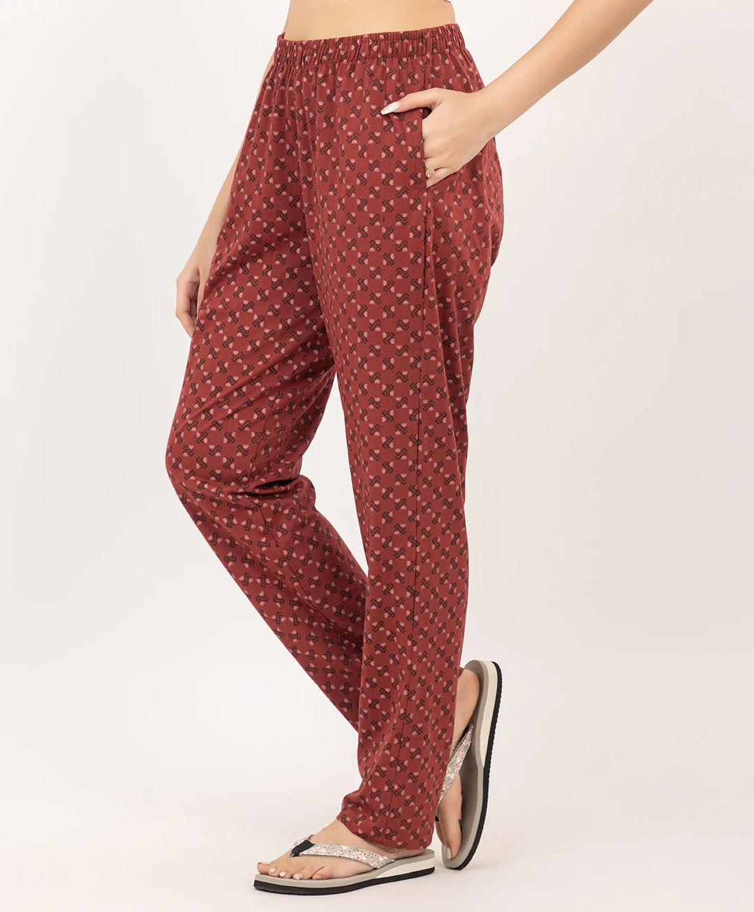 Straight-Fit Summer Printed Lower