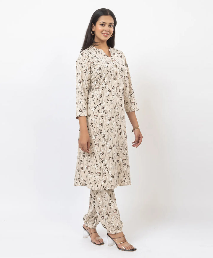 Graceful Ethnic Printed Afghan Suit Set