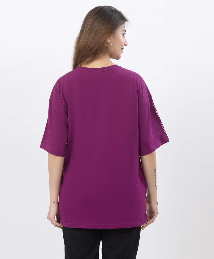 Drop Shoulder Luxury Wear Graphic Top