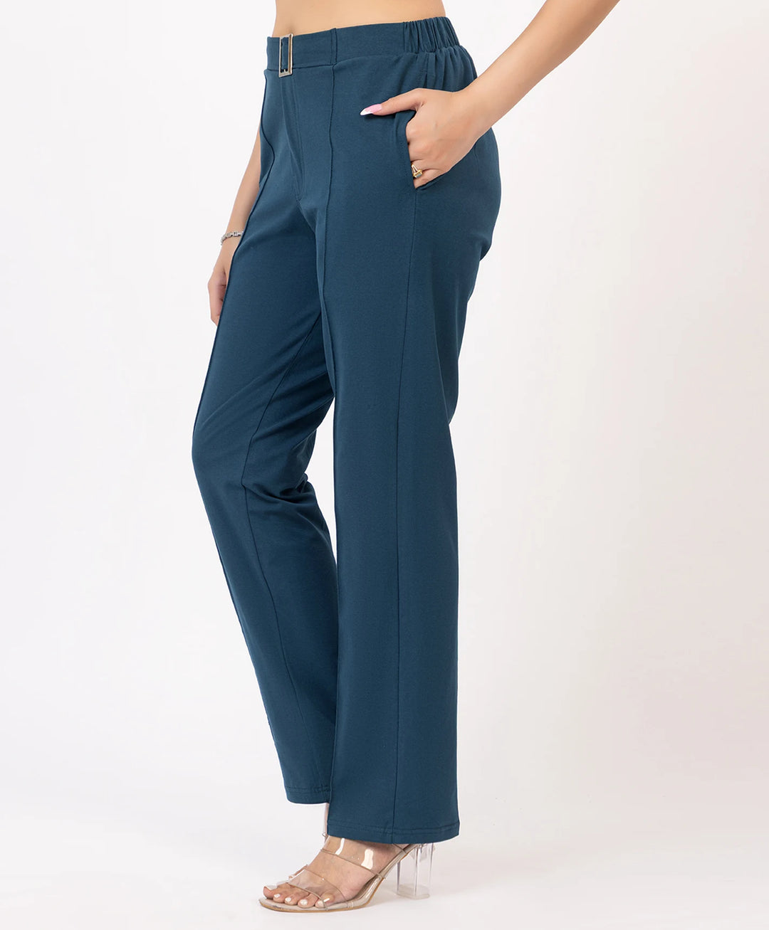 Classic Stretch Fit Lycra Trousers