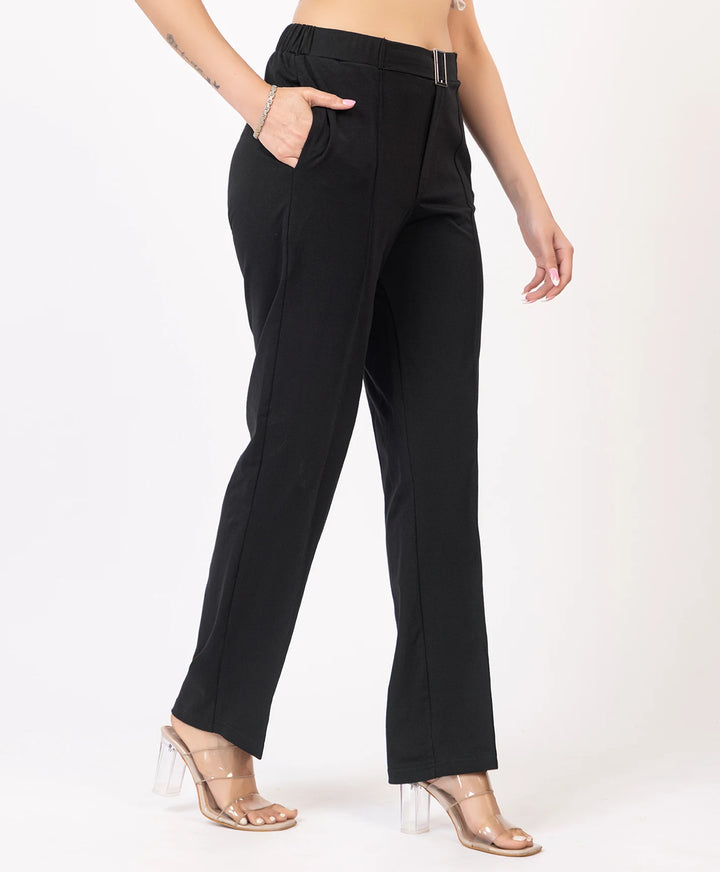 Classic Stretch Fit Lycra Trousers