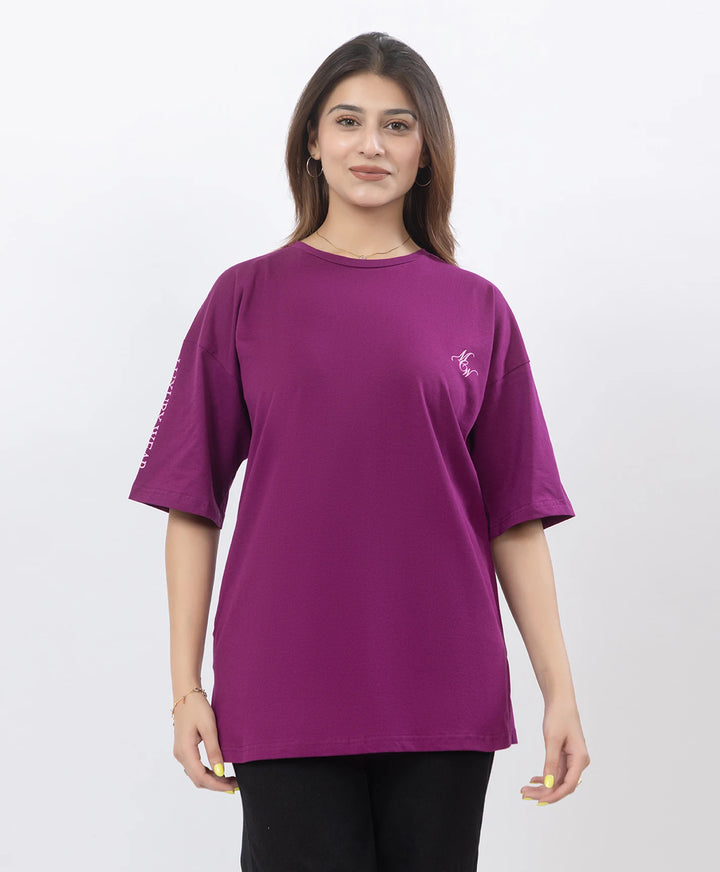 Drop Shoulder Luxury Wear Graphic Top