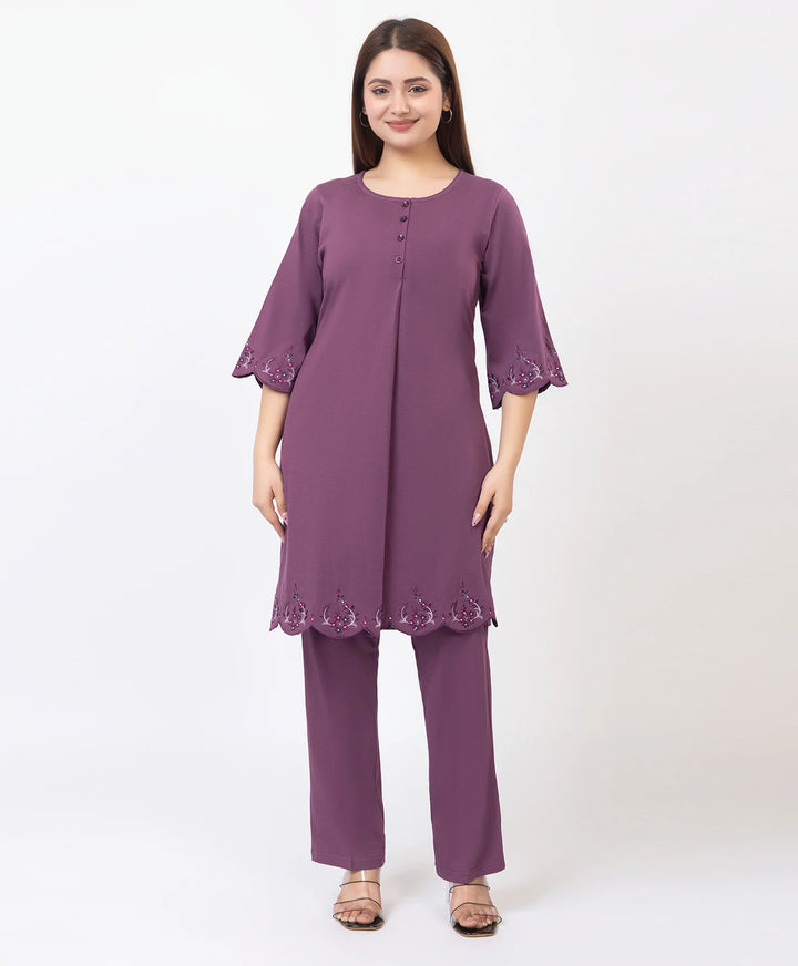 Classic Everyday Kurta Set with Embroidered Finish