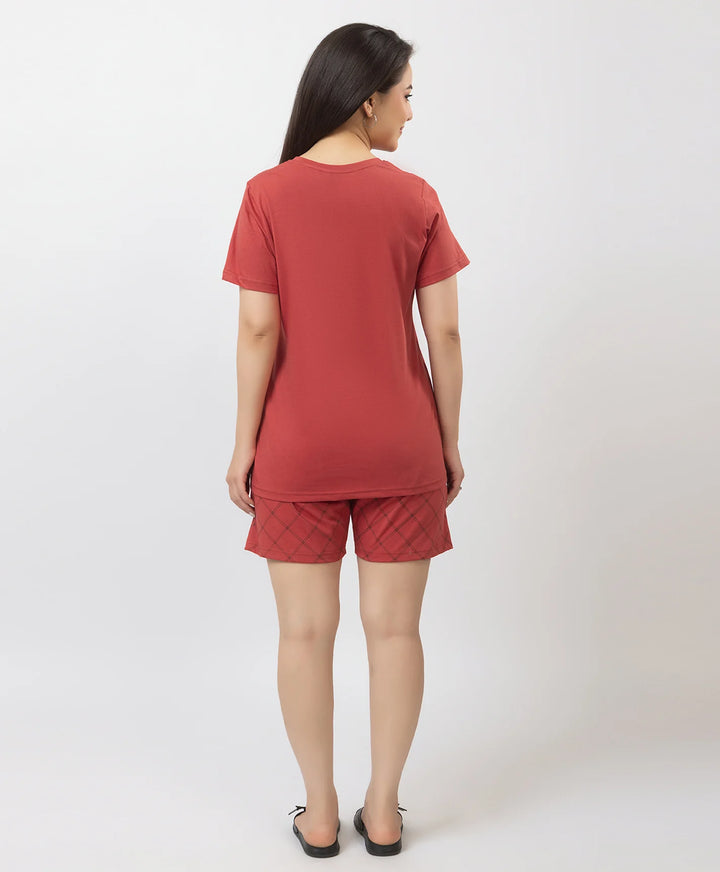 Comfortable and Trendy Graphic Tee & Shorts Set