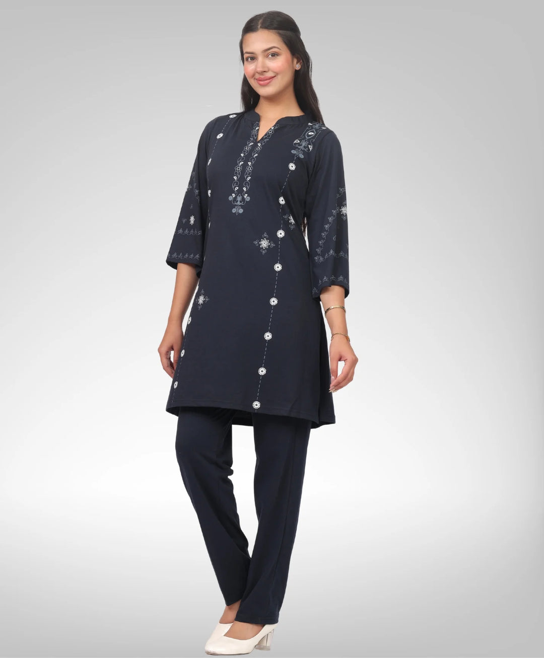 Stylish Printed Kurta Lower Set