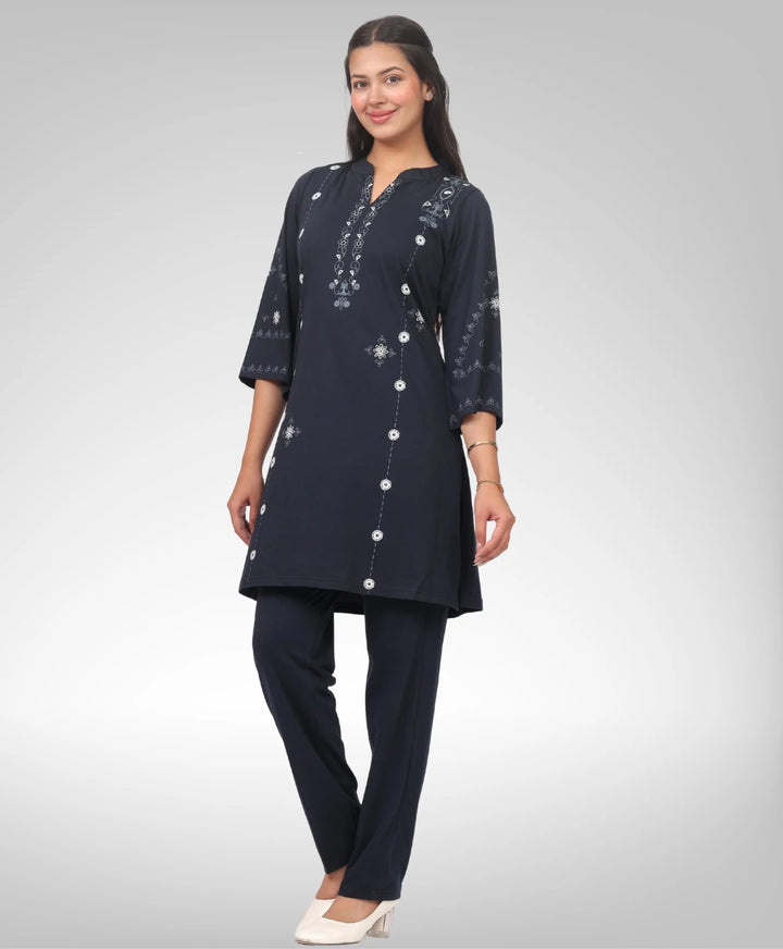 Stylish Printed Kurta Lower Set