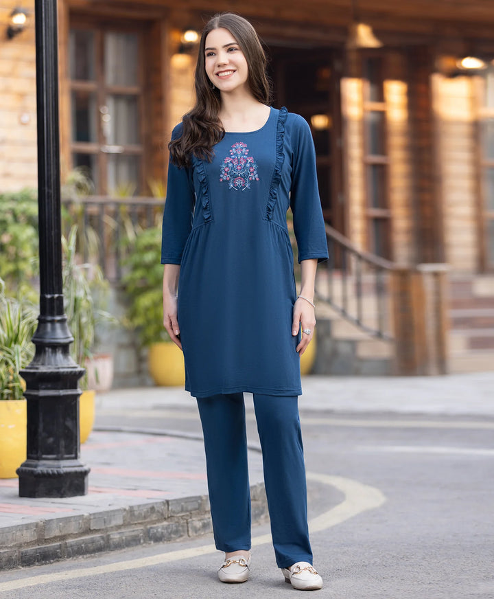 Comfort Fit Maternity Feeding Night Suit