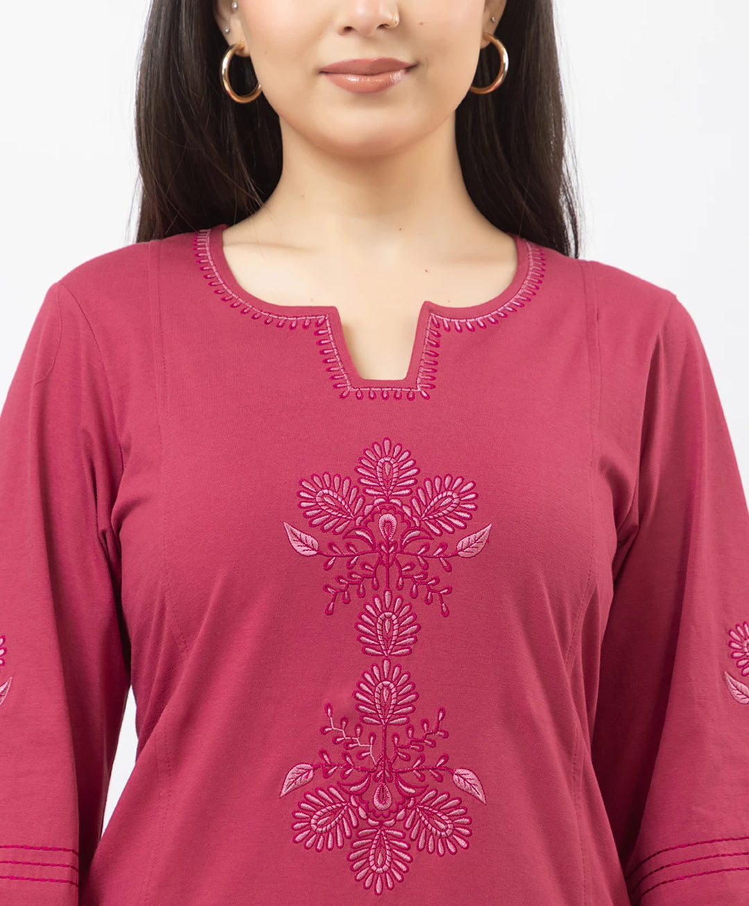 Premium Embroidered Straight-Fit Kurta Set